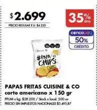 Disco Papas fritas oferta