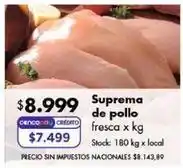 Disco Suprema de pollo fresca oferta