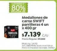 Jumbo Swift - medallones de carne parrilleras oferta