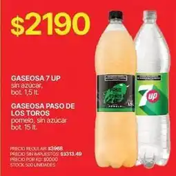 Supermercados Vea Paso de los toros - gaseosa 7 up, gaseosa paso de los toros oferta