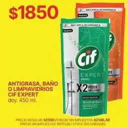 Supermercados Vea Cif - antigrasa, baño o limpiavidrios oferta