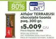 Jumbo Terrabusi - alfajor chocolate toonix oferta