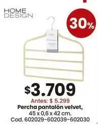 Coto Velvet - percha pantalón velvet, 45 x 0,6 x 42 cm. cod. 602029-602039-602030 oferta