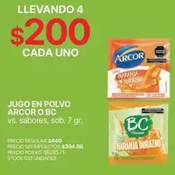 Supermercados Vea Arcor - jugo en polvo oferta