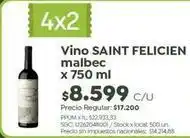 Jumbo Saint felicien - vino malbec oferta