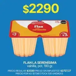 Supermercados Vea La serenísima - flan con caramelo oferta