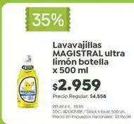 Jumbo Magistral - lavavajillas ultra limón botella oferta