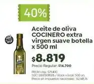 Jumbo Cocinero - aceite de oliva extra virgen suave botella oferta