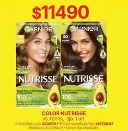 Supermercados Vea Garnier - color nutrisse vs. tonos oferta
