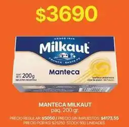 Supermercados Vea Milkaut - manteca oferta
