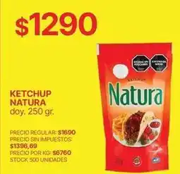 Supermercados Vea Natura - ketchup oferta