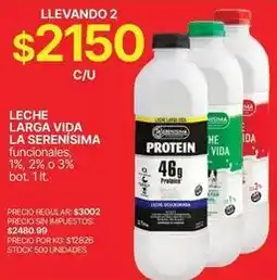 Supermercados Vea Vida - leche larga vida oferta