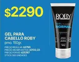 Supermercados Vea Roby - gel fijador normal oferta