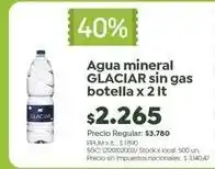 Jumbo Glaciar - agua mineral sin gas botella oferta