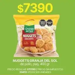 Supermercados Vea Granja del sol - nuggets crocantes oferta