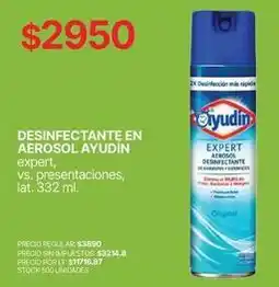 Supermercados Vea Desinfectante en aerosol oferta