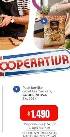Cooperativa Obrera Galletitas crackers oferta