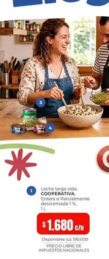 Cooperativa Obrera Vida - leche larga oferta