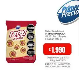 Cooperativa Obrera Primer precio - galletitas dulces oferta