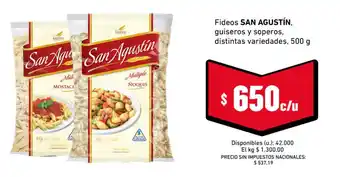 Fideos guiseros y soperos