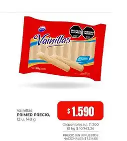 Cooperativa Obrera Primer - vainillas oferta