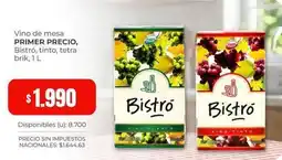 Cooperativa Obrera Primer - vino de mesa, bistró, tinto, tetra brik, 1l oferta