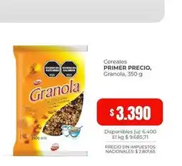 Cooperativa Obrera Primer precio - granola oferta