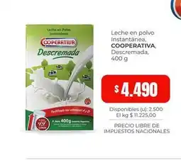 Cooperativa Obrera Coperativa - leche en polvo instantánea, descremada oferta