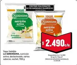 Cooperativa Obrera La serenísima - yogur bebible oferta