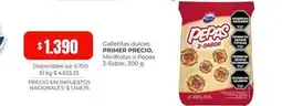 Cooperativa Obrera Primer precio - galletitas dulces pepas 3-sabor oferta