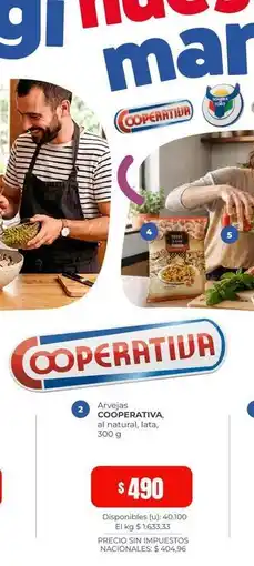 Cooperativa Obrera Coperativa - arvejas oferta