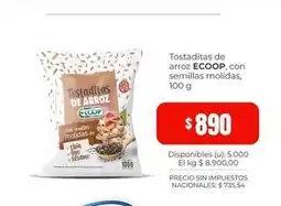 Cooperativa Obrera Tostaditas de arroz oferta