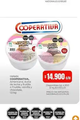 Cooperativa Obrera 53 - helado oferta