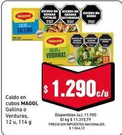 Cooperativa Obrera Maggi - caldo en cubos oferta
