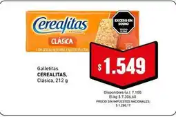 Cooperativa Obrera Cerealitas - galletitas clásica oferta