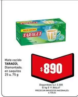 Cooperativa Obrera Taraguí - mate cocido oferta