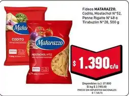 Cooperativa Obrera Matarazzo - fideos oferta