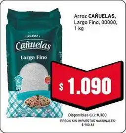 Cooperativa Obrera Cañuelas - arroz largo fino, 00000 oferta