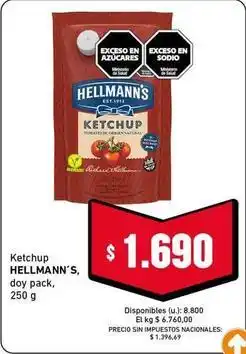 Cooperativa Obrera Hellmann's - ketchup oferta