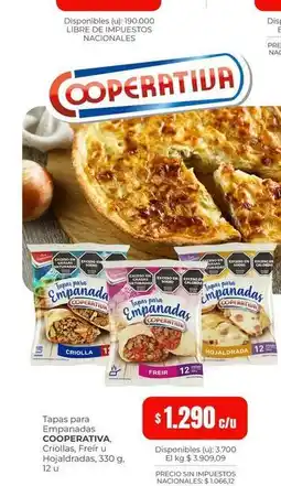 Cooperativa Obrera Empanadas oferta