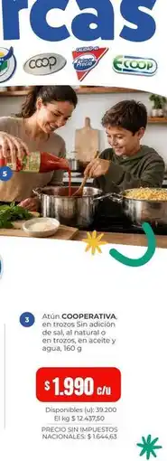 Cooperativa Obrera Coop - atún cooperativa en trozos oferta