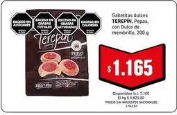 Cooperativa Obrera Terepin - galletitas dulces pepas, con dulce de membrillo oferta
