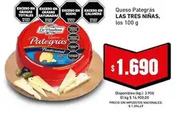 Cooperativa Obrera Las tres niñas - queso pategrás tradicional oferta