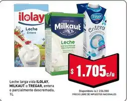 Cooperativa Obrera Ilolay - leche larga vida oferta