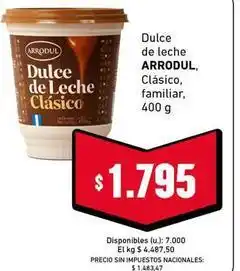Cooperativa Obrera Dulce de leche clásico oferta