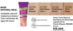 Avon Natura - color trend l real base de maquillaje liquida oferta
