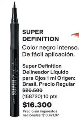 Avon Avon - super definition delineador líquido para ojos 1 ml oferta