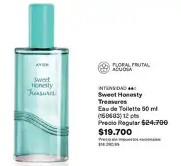 Avon Avon - sweet honesty treasures eau de toilette 50 ml oferta