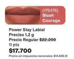 Avon Power stay labial (175476) blush courage oferta
