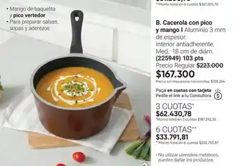 Mm - cacerola con pico y mango